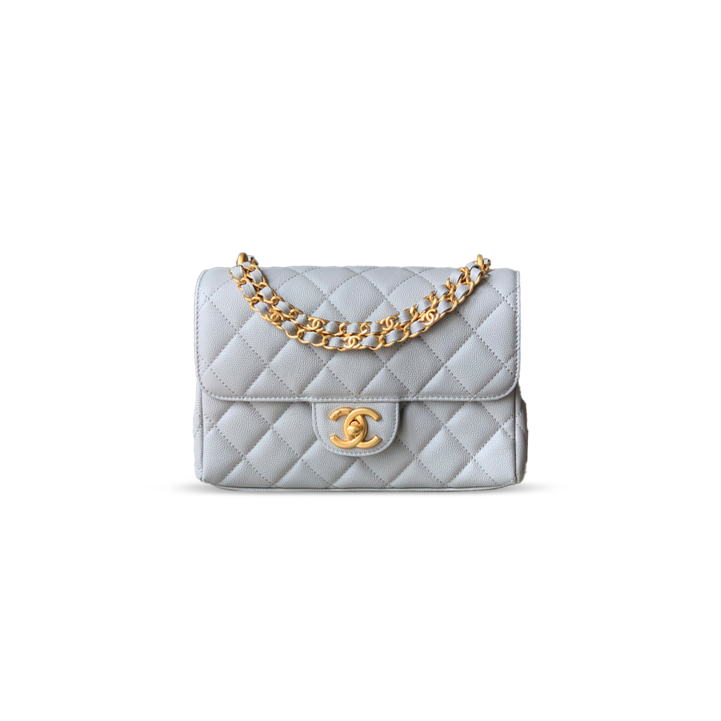 CHANE CAVIAR WALLET ON CHAIN 321495 (22*14*6.5cm)